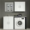 Leroy Merlin Mobile lavanderia Desi in abs bianco opaco P 68 x L 140 x H 200 cm
