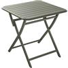 NATERIAL Tavolo da pranzo per giardino pieghevole Idaho NATERIAL struttura e superficie in alluminio verde per 2 persone 75x75cm