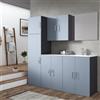 Leroy Merlin Mobile lavanderia Desi in abs indaco P 51.5 x L 190 x H 200 cm
