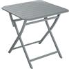 NATERIAL Tavolo da pranzo per giardino pieghevole Idaho NATERIAL struttura e superficie in alluminio per 2 persone 75x75cm