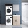 Leroy Merlin Mobile lavanderia Desi in abs olmo rousseau P 51.5 x L 140 x H 200 cm