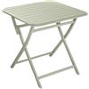 NATERIAL Tavolo da pranzo per giardino pieghevole Idaho NATERIAL struttura e superficie in alluminio per 2 persone 75x75cm