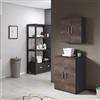 Leroy Merlin Mobile lavanderia con cesto portabiancheria Desi in mdf rovere scuro P 51.5 x L 70 x H 200 cm