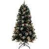 Leroy Merlin Albero di Natale Kauri illuminato verde H 210 cm x ø 110 cm