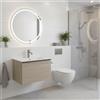 Leroy Merlin Mobile da bagno sospeso sotto lavabo Pixel plain 1 cassetto L 60 x H 40 x P 45.5 cm olmo Rousseau e maniglia in alluminio nero opaco