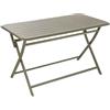NATERIAL Tavolo da pranzo per giardino pieghevole Idaho NATERIAL struttura e superficie in alluminio verde per 4 persone 130x75cm