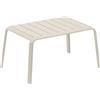 NATERIAL Tavolino da esterno Idaho NATERIAL in alluminio beige 59x41cm