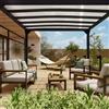 NATERIAL Pergola in alluminio grigio autoportante copertura grigio scuro 3 x 3 m - Borea NATERIAL