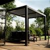 NATERIAL Pergola bioclimatica 3x2 m in alluminio grigio antracite - Clima NATERIAL