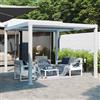 NATERIAL Pergola bioclimatica 2x3 m in alluminio bianco - Clima NATERIAL