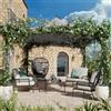 NATERIAL Pergola in acciaio grigio 4 x 3 m - Botam NATERIAL