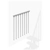 Iris Balaustra in kit IRIS Superiore in acciaio argento, corrimano in pvc grigio, L 101 cm fissaggio a pavimento