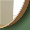 HOMESIGHT Specchio LIVA tondo in vetro marrone 80 x 60 cm