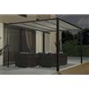 Leroy Merlin Pergola in alluminio antracite copertura mobile 4 x 3 m - Glicine