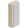 Leroy Merlin Pensile bagno Pull rovere natura/bianco opaco in vetro, 1 anta apertura da destra e sinistra P 16 x L 30 x H 75 cm