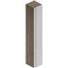 Leroy Merlin Colonna per mobile bagno Pull 1 anta P 30 x L 30 x H 180 cm rovere cotto/bianco opaco laccato mdf
