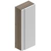 Leroy Merlin Pensile bagno Pull rovere cotto/bianco opaco in vetro, 1 anta apertura da destra e sinistra P 16 x L 30 x H 75 cm