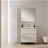 Leroy Merlin Colonna per mobile bagno Pull 1 anta P 30 x L 30 x H 180 cm bianco opaco laccato MDF
