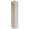 Leroy Merlin Colonna per mobile bagno Quadra 1 anta P 30 x L 30 x H 180 cm rovere natura/bianco opaco laccato mdf