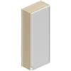 Leroy Merlin Pensile bagno Quadra rovere natura/bianco opaco in vetro, 1 anta apertura da destra e sinistra P 16 x L 30 x H 75 cm