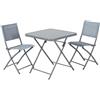 NATERIAL Set tavolo e sedie Emys NATERIAL in acciaio blu per 2 persone