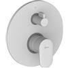 HUBER Rubinetto per doccia getto laminare cristallino ad incasso monocomando PLANO bianco opaco HUBER