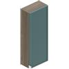 Leroy Merlin Pensile bagno Quadra rovere cotto/mirto opaco in vetro, 1 anta apertura da destra e sinistra P 16 x L 30 x H 75 cm