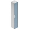 Leroy Merlin Colonna per mobile bagno Quadra 1 anta P 30 x L 30 x H 180 cm bianco opaco/cielo opaco laccato mdf