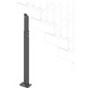 Iris Supporto per scala Gala Terra 127-250 Antrac in acciaio grigio L 2500 mm H 80 mm