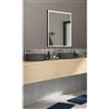 SENSEA Specchio con illuminazione integrata bagno rettangolare SENSEA L 105 x H 90 x P 3.2 cm grigio / argento