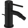 HUBER Rubinetto per bidet getto laminare cristallino TAYRONA HUBER nero verniciato opaco