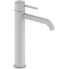 HUBER Rubinetto per lavabo getto laminare cristallino TAYRONA bianco verniciato opaco HUBER H 28.7 cm