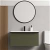 Leroy Merlin Mobile bagno sospeso con lavabo L 120.5 cm laccato verde e grigio pastello, 1 anta 2 cassetti per vasca a sinistra Pixel