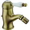 HUBER Rubinetto per bidet getto laminare cristallino OXFORD HUBER bronzo spazzolato satinato
