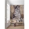 KOMAR Fotomurale KOMAR Zebra, Multicolore 200X250 cm
