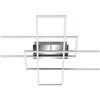 Briloner Plafoniera LED Frame argento IP20, 6600 lumen