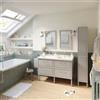 SENSEA Colonna per mobile bagno Charm SENSEA 2 ante P 35 x L 30 x H 187.5 cm Grigio serigrafato MDF