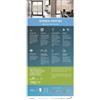 VIEWTEX Tenda a rullo screen VIEWTEX Amara 1% bianco, beige lino 200x250 cm