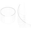 Iris Corrimano IRIS Basic in acciaio bianco 107 cm x 700 cm