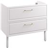 SENSEA Mobile da bagno a terra sotto lavabo L 90 x H 57 x P 48.1 cm bianco laccato opaco, 2 cassetti SENSEA Charm