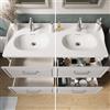 SENSEA Mobile da bagno a terra sotto lavabo L 60 x H 57 x P 48.1 cm grigio verniciato opaco, 2 cassetti SENSEA Charm