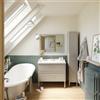 SENSEA Mobile da bagno a terra sotto lavabo L 90 x H 57 x P 48.1 cm grigio verniciato opaco, 2 cassetti SENSEA Charm