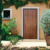 Master Porta blindata MASTER Eclipse L 80 x H 210 cm in PVC noce scuro/bianco, apertura spingere a sinistra, falso telaio incluso