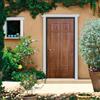Master Porta blindata MASTER Eclipse L 80 x H 200 cm in PVC noce scuro/bianco, apertura spingere a destra, falso telaio incluso