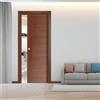 Leroy Merlin Porta interna scorrevole Rustic in MDF colore noce, L 90 x H 210 cm, apertura reversibile