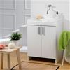 Leroy Merlin Mobile lavanderia con lavabo incluso Evo in abs bianco P 50 x L 60 x H 84 cm