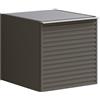 Leroy Merlin Struttura semi colonna da bagno Pixel Plain Stipes laccato opaco grigio carbone L 40 x H 40 x P 45.5 cm