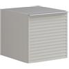 Leroy Merlin Struttura semi colonna da bagno Pixel Plain Stipes 1 anta laccato opaco grigio pastello L 40 x H 40 x P 45.5 cm