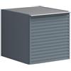 Leroy Merlin Struttura semi colonna da bagno Pixel Plain Stipes 1 anta laccato opaco indaco L 40 x H 40 x P 45.5 cm