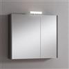 Leroy Merlin Pensile con luce Akira laccato lucido grigio L 80 x H 70 x P 15.5 cm